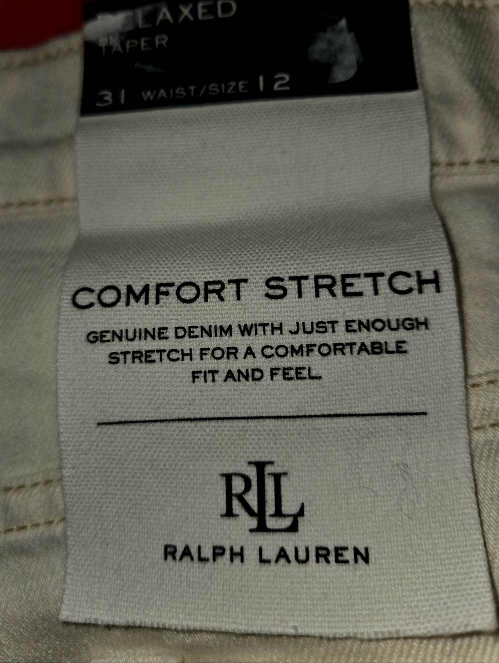 Lauren Ralph Lauren Patchwork Relaxed Tapered Ankle Jeans - Picture 8 of 9
